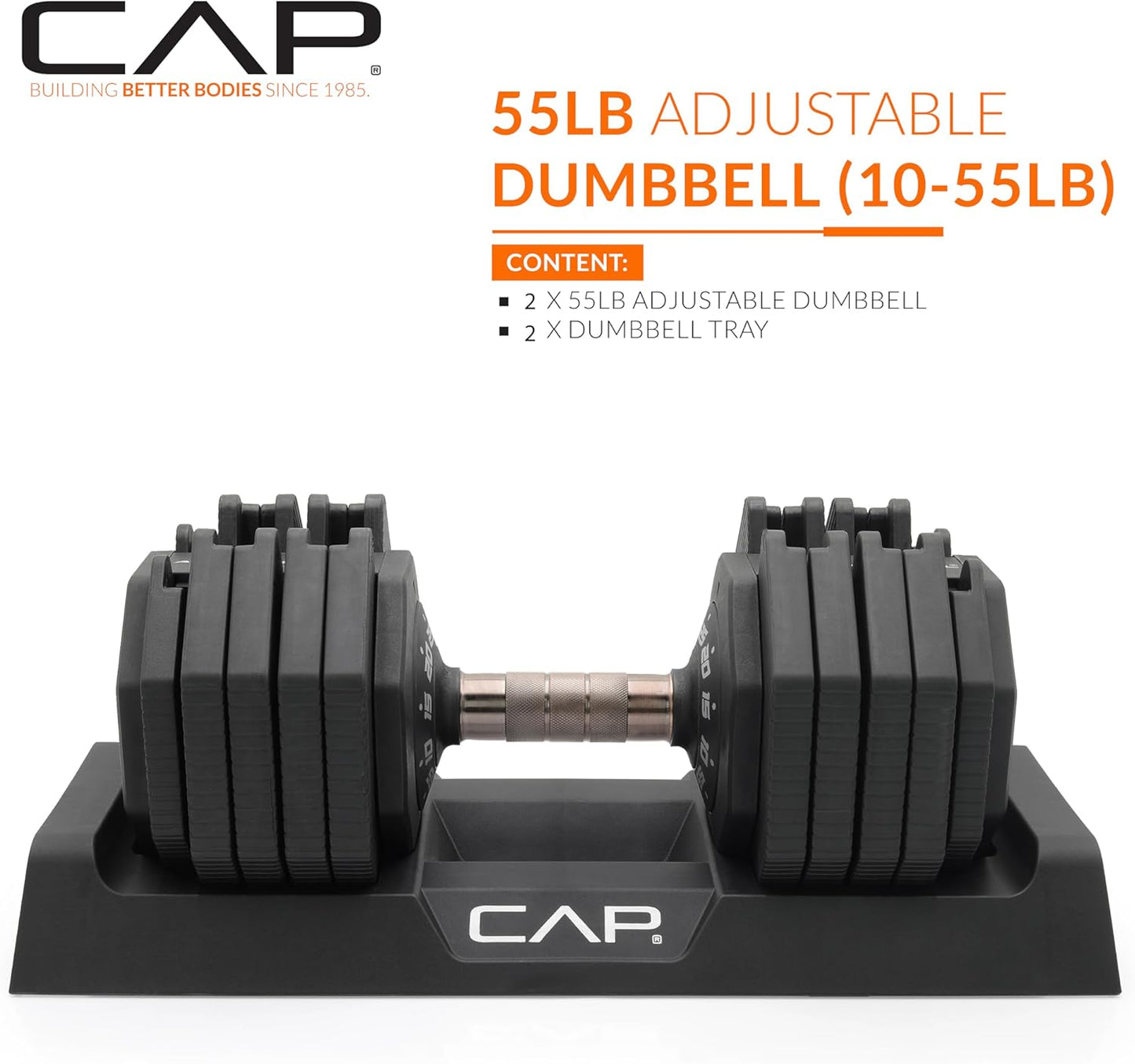 CAP Barbell ADJUSTABELL - 55LBS (Adjustable Dumbbells)