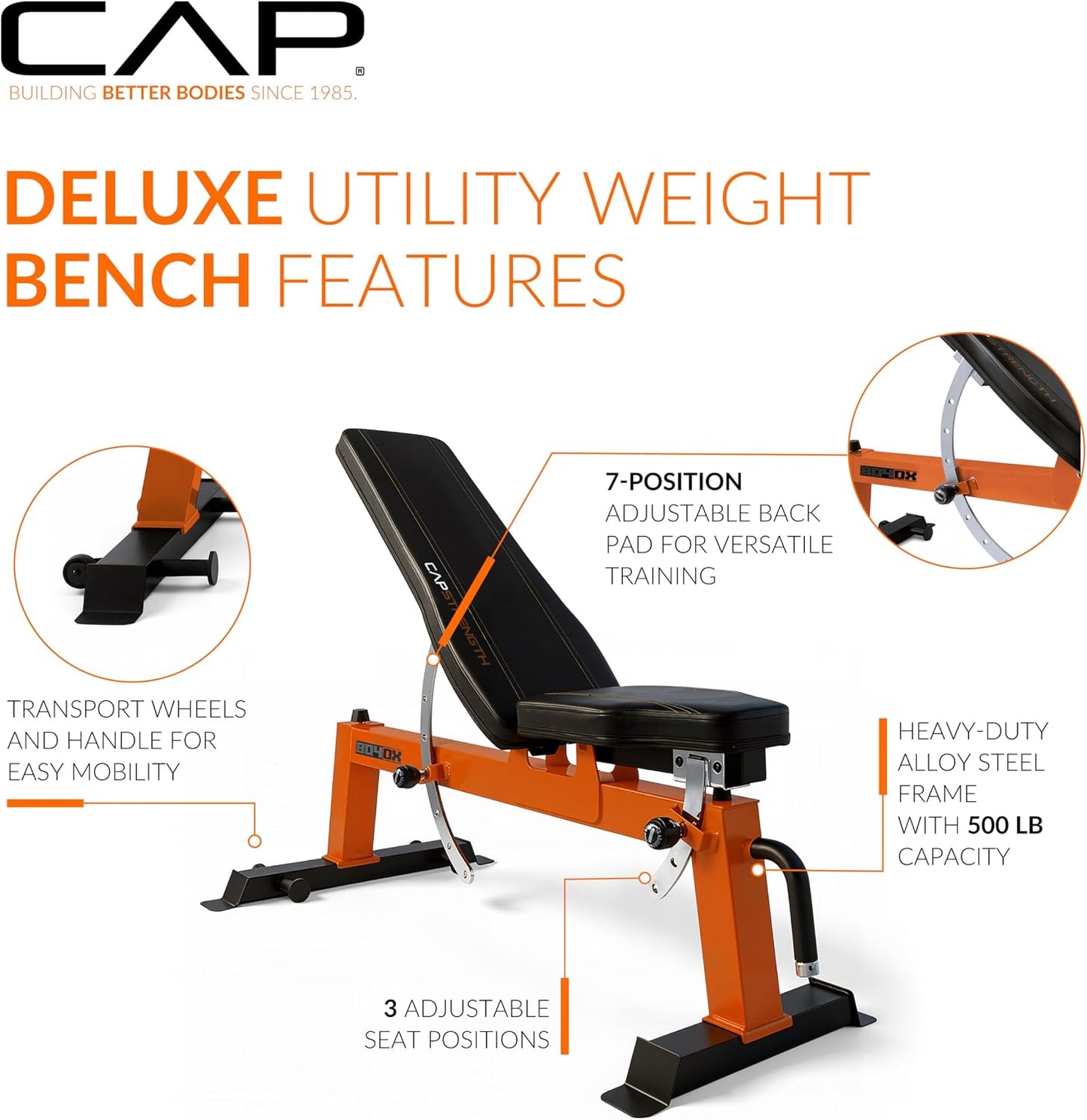 CAP Barbell Adjustable Weight Bench